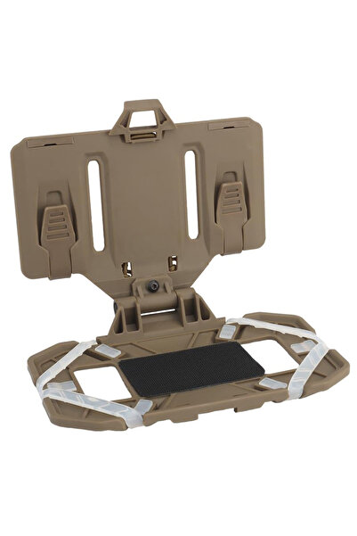 Choice Tan Tactical Vest Phone Holder Foldable Cell Phone Board Plate Molle Carrier Board Molle Mount For 4
