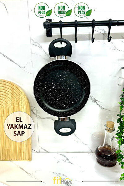 FİTHOME Granite Sahan Fireproof Non-Stick Handproof Handle