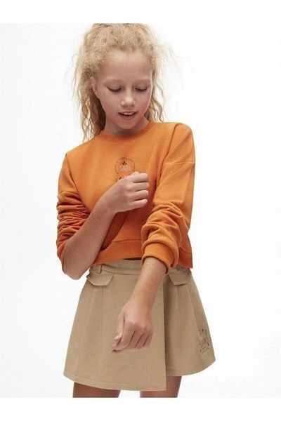 Zekids Girl's Elastic Waist Shorts Skirt