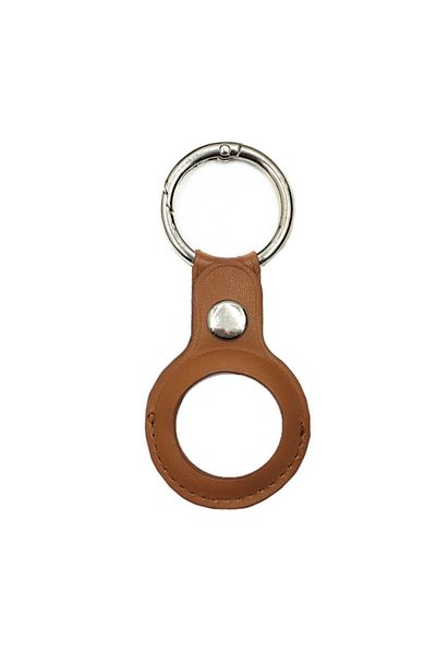 Choice Brown For Apple Airtag Case Keychain&pu Leather Air Tag Holder Protective Tracker Case With Loop Key