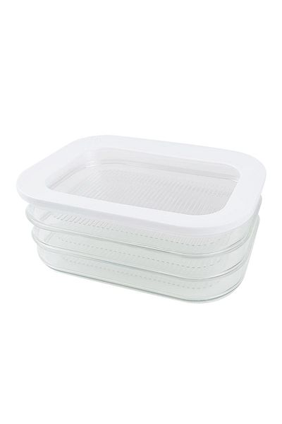 Choice Three Layers Fresh-keeping Box With Lid Food Grade Frozen Plastic Kitchen Refrigerator Special Stora