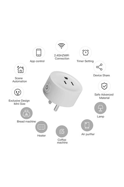 Choice Us Tuya Wifi Smart Plug Usa Socket Wireless Switch Smart Home App Scene Linkage Support Alexa Google