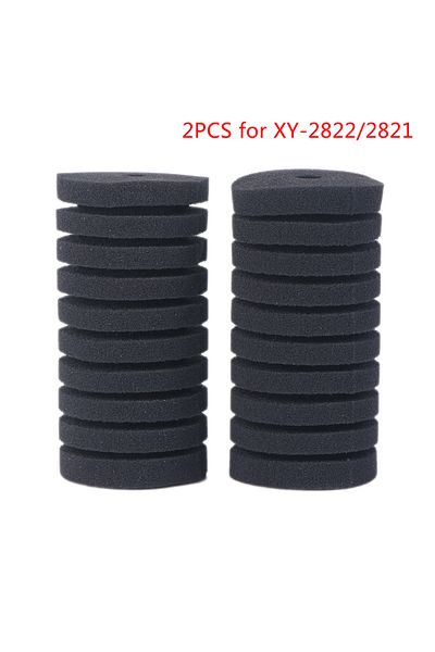 Choice 2Pcs Aquarium Filter Sponge For XY-2822/2821 Filter Fish Tank Air Pump Filter Black Color 12*6cm