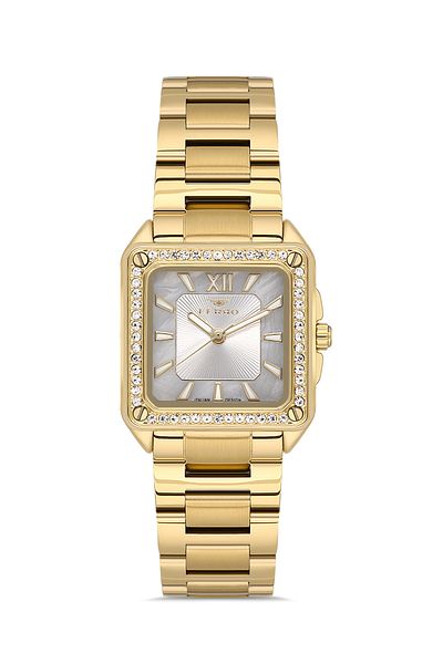 FERRO Yellow Steel Cord Women's Wristwatch Fl21513A-B