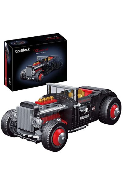 4HLP Boxed Technical Explosive Change Classic Car Model Building Blocks Bricks Moc Convertible Vehicle Di