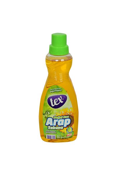Tex Natural Liquid Arab Soap with Lemon Scent - 1 Lt Natural Hygiene on All Surfaces