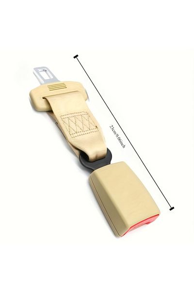Choice 23 Full pack extensi 1 beige 23cm seat belt extender buckle, universal car connector extender, adjus
