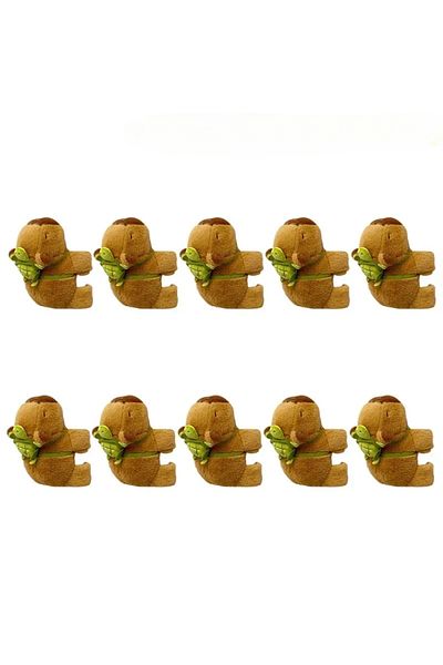 Choice Knapsack-10pcs 10pcs Capybara Plush Animal Bracelet Cute Cartoon Capybara Clap Circle Kawaii Slap Sn