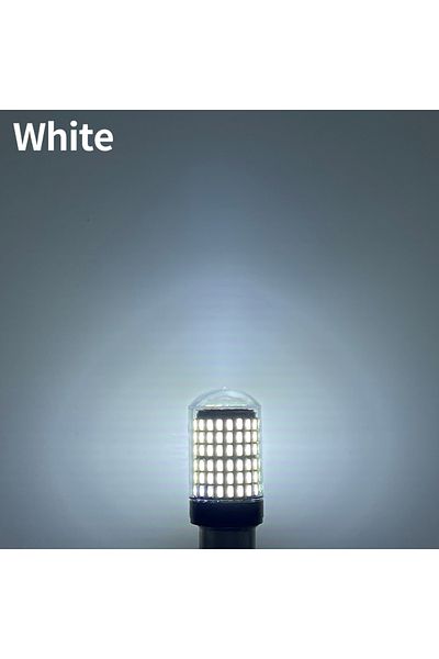 AMSYD قطعتان من مصابيح LED 1156 Ba15s P21w بيضاء قطعتان من مصابيح LED للسيارة 1156 Ba15s P21w Bau15s Py21w 1157 Bay15d 7443 144s