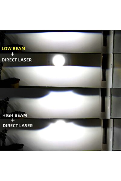 Choice1 All White 3.0Inch Led Projector Laser Lens Fog Lamp White Light 6000K...