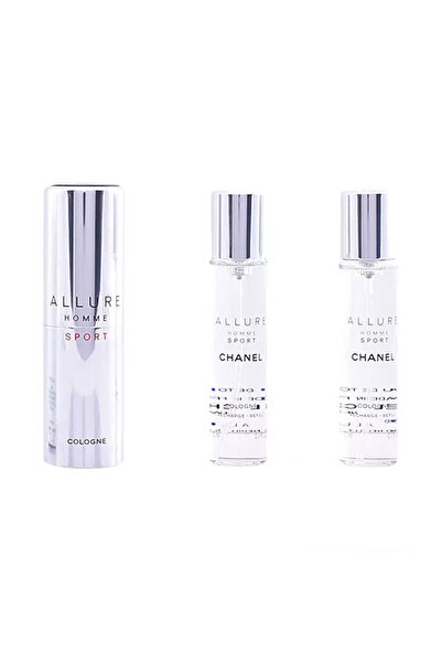 Chanel Allure Homme Sport Cologne Travel Spray And Two Refills 3 X 20 ml