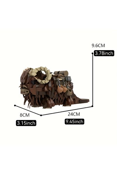 Choice 687 قطعة من مكعبات بناء Moc Space Wars Beast Bantha، مجسم حيواني Monster Mount Rhino Construc