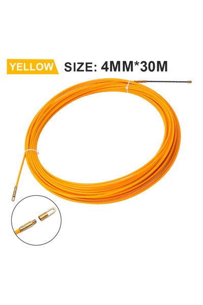Choice1 30M 4MM 5/15/20/25/30M Fiberglass Cable Puller Fish Tape Reel Conduit...