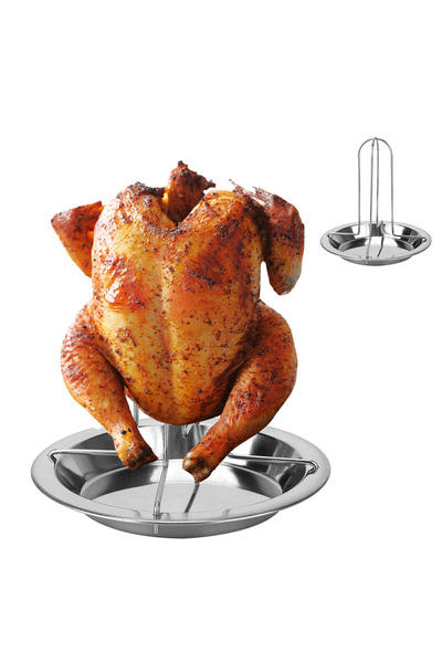 Choice حامل شواية التحميص رف شواء الدجاج أدوات المطبخ في الهواء الطلق للشواء من الفولاذ الكربوني غير لاصق...