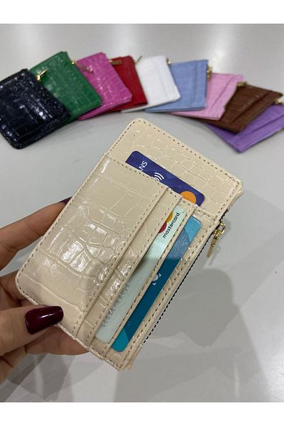SHIKIRTI Zip Section Card Holder