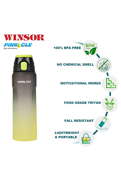 Winsor Pinnacle Wave Hydration Bottle 750Ml - Black