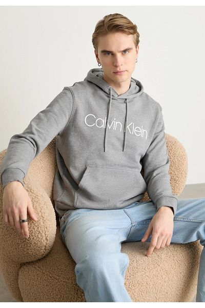 Calvin Klein Cotton Logo Hoodie Sweatshirt
