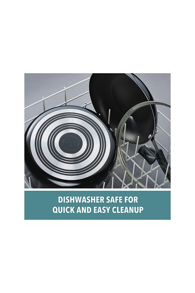 Farberware Cookstart Diamond Max Nonstick Cookware | Pots and Pans Set  15 Piece - Black