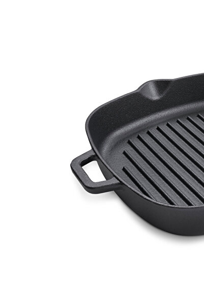 Prestige Pre Seasoned Cast Iron Grill 24 CM Black - PR48897
