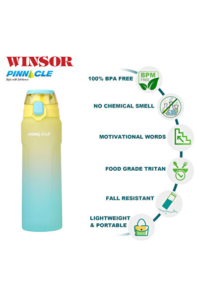 Winsor Pinnacle Wave Hydration Bottle 1000 Ml - Green