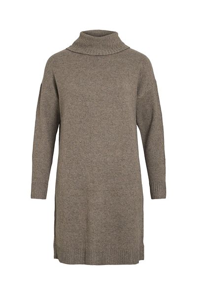 VILA Strickkleid Rollkragen