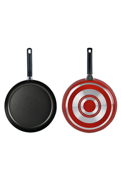 Prestige Classique 12 Piece Cookware Set | Non Stick Cooking Pan Set | Red - PR21179