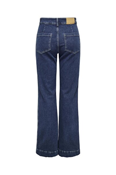 ONLY Jeans mit weitem Bein ONLJUICY Hohe Taille Weiter Beinschnitt Jeans