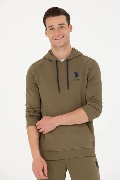 U.S. Polo Assn. Hanorac pentru bărbați kaki - Model de bază 50269426 -VR027