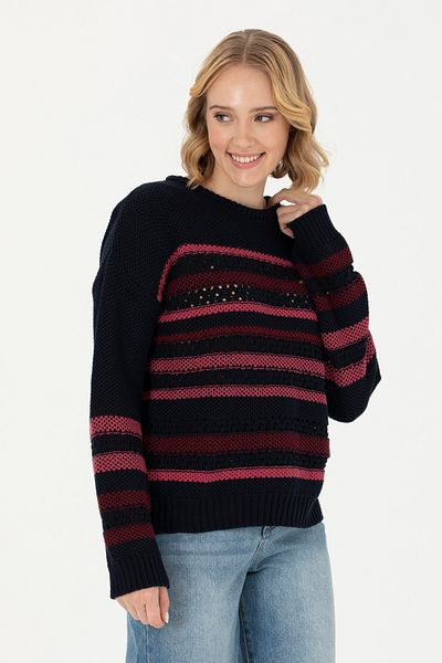 U.S. Polo Assn. Γυναικείο πουλόβερ Navy Blue Crew Neck 50269486 -VR033