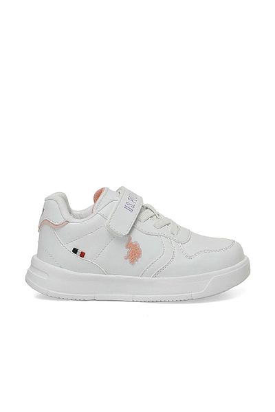 U.S. Polo Assn. Andrei Ptk Girl's White Sports Shoes