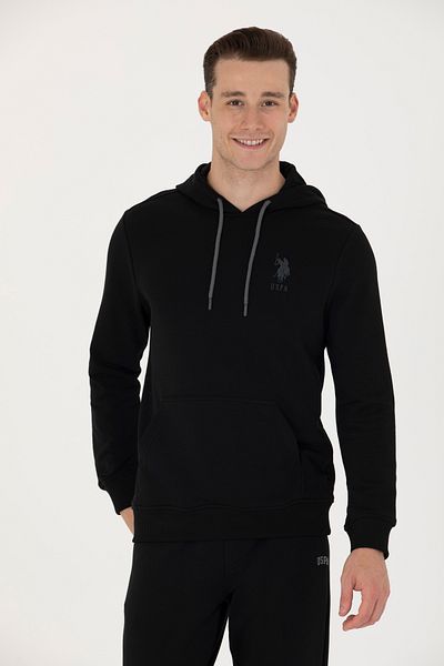 U.S. Polo Assn. Black Basic Men's Sweatshirt - 50269426 -Vr046