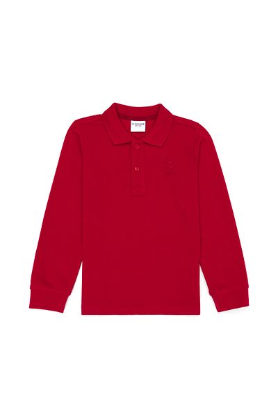 U.S. Polo Assn. Red Boy Polo Collar Sweatshirt -50269421-VR030