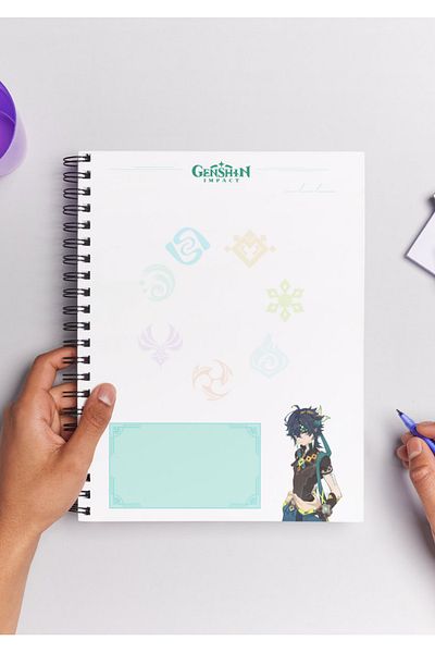 Home Genshin Kinich Spiral Notebook A5 (50 Sheets)