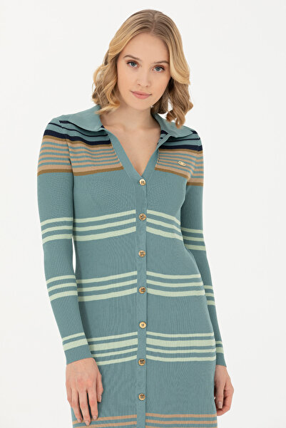 U.S. Polo Assn. Kadın Petrol Triko Elbise 50270463-VR102