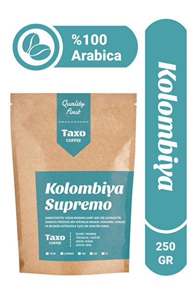 Taxo Coffee Kolombiya Supremo Filtre Kahve 250gr