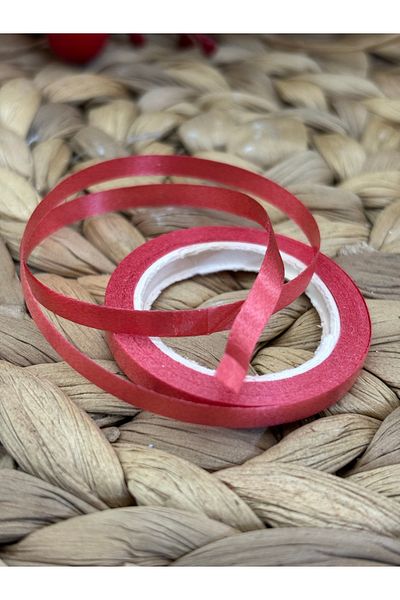 Deniz Party Store New Year - Red 4 mm X 5 Meters Raffia Balloon String, 1 Piece