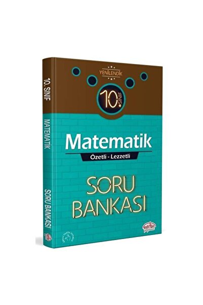 Editör Yayınevi 10. Sınıf Vip Matematik Özetli Lezzetli Soru Bankası