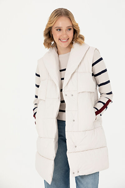 U.S. Polo Assn. Stone Colored Women's Vest - 50270656 -Vr049