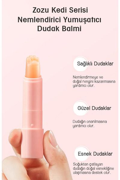 ZOZU ®   مرطب الشفاه المرطب من سلسلة كات كاروت 3.2 جرام
