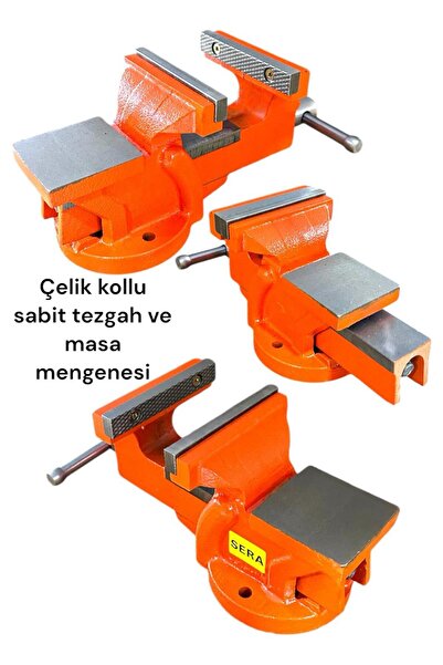 SERA (MENGENE)japon Modeli Çelik Kol 125 Mm 5 No Çelik Kollu Sabit Tezgah Masa Mengenesi