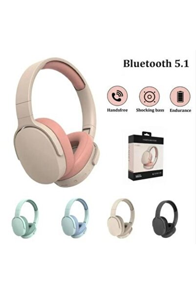 Mi7a P2961 Pembe Kulak Üstü Kablosuz Bluetooth Kulaklık Pembe