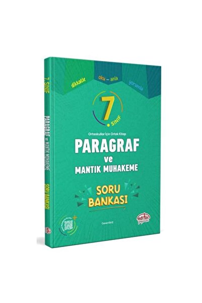 Editör Yayınevi 7.sınıf Paragraf Ve Mantık Muhakeme Soru Bankası