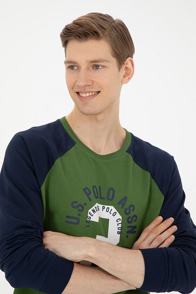 U.S. Polo Assn. Зелен мъжки суитшърт - 50270753-VR054