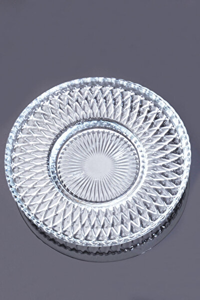 Purelegant 6 Adet Defne Cam Çay Tabağı 12 Cm