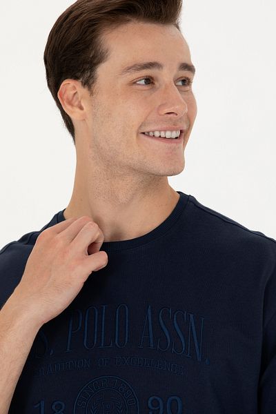 U.S. Polo Assn. Мъжки суитшърт в тъмносин цвят - 50270746-VR033
