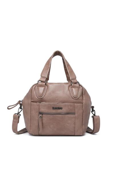 BARCELONA 21K حقيبة يد نسائية من الجلد بحزام برشلونة 1905 - غسيل 21-K