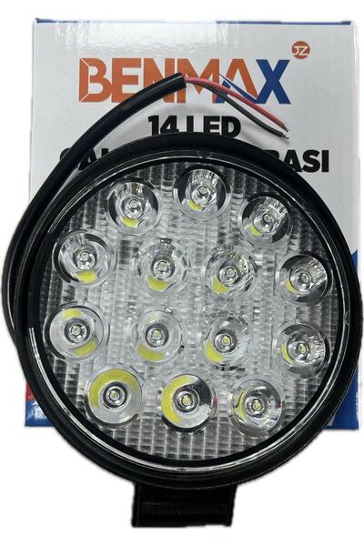 Yerli ÇALIŞMA LAMBASI 14 LED Lİ YUVARLAK 12V - 24V