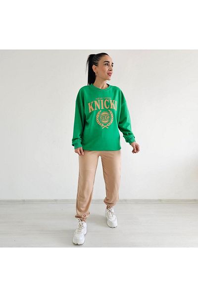 Altı Üstü Butik Hanorac imprimat Green Knicks