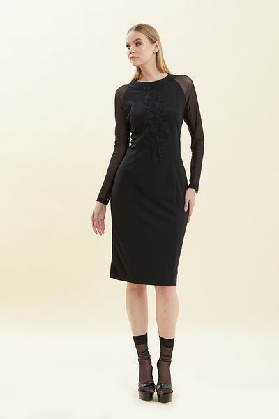 VERDA Lace Detailed Evening Dress