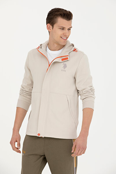 U.S. Polo Assn. Men's Beige Knitted Cardigan 50270727 -Vr011